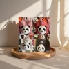 Panda plush backpack, doll girl, new canvas bag, single-shoulder bag, large-capacity tote bag, commuter crossbody bag Specification image